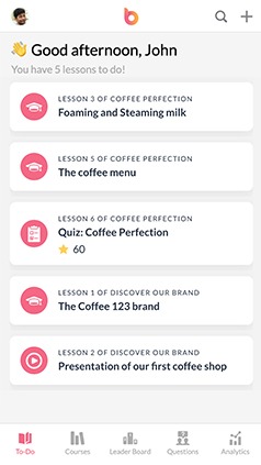 Courses recommendations