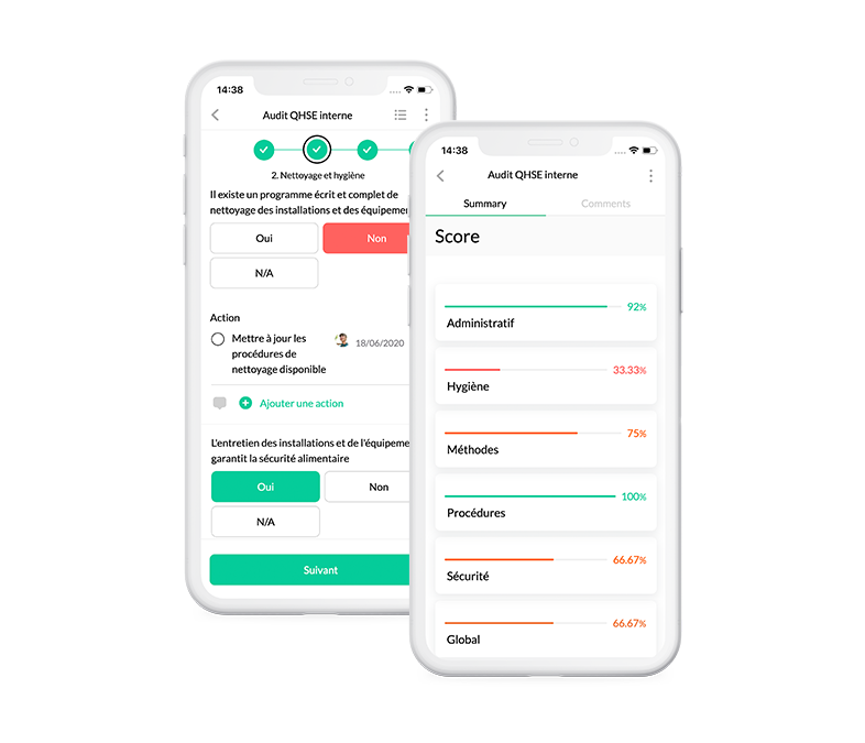 Complétez vos audits QHSE sur mobile